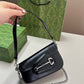 GG HORSEBIT 1955 SMALL SHOULDER BAG BLACK 25CM