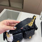 CC MAXI HOBO BAG GOLD TONE METAL BLACK 25CM