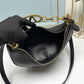 VO GARAVANI VLOGO MOON MEDIUM GRAINY HOBO BAG WITH CHAIN BLACK 29CM 4W0B0N59JDK 0NO
