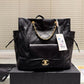 CC 25C TOTE BAG GOLD LOCK BLACK 33CM