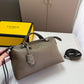 FD BY THE WAY MEDIUM LEATHER BOSTON BAG BROWN 20CM 8BL1465QJF03B