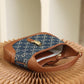GG 637092 subaxillary bag Leather brown blue canvas