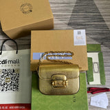 GC675801 Denim Dionysus Saddle bag 20.5cm golden color