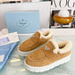 PD SUEDE LOAFER BOOTIES ECRU 1D245N 3I2M F0379 F ZB45