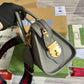 GC 715771 Exquisite MINI COWHIDE REAL LEATHER grey 22CM