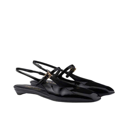 PR PATENT LEATHER SLINGBACK BALLERINAS BLACK 1F828N 069 F0002 F 015