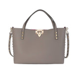 VO GARAVANI ROCKSTUD SMALL TOTE BAG GREY GENUINE 28CM