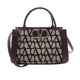 VO GARAVANI MEDIUM TOILE ICONOGRAPHE HANDBAG BLACK 25CM