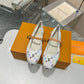 LV X TAKASHI MURAKAMI ROMY FLAT BALLERINA WHITE 1AGVFM