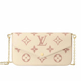 LV FÉLICIE POCHETTE BAG ROSE TRIANON 22CM M82047