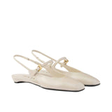 PR PATENT LEATHER SLINGBACK BALLERINAS IVORY 1F828N 069 F0304 F 015