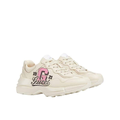 GG WOMEN'S RHYTON TRAINER IVORY 817482 UPG00 9522