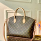 M45987 BOETIE MM Monogram Real Leather Trim Brown