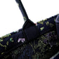 DIR1286 Book Tote small size 36.5cm 41.5cm Embroidery green black