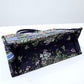 DIR1286 Book Tote small size 36.5cm 41.5cm Embroidery green black