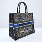 DIR1286 Book Tote BIG size 41.5cm 36.5cm Embroidery LOGO Handbag black blue
