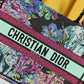 DIR Book Tote Blue Multicolor Toile de Jouy Voyage Embroidery 1286