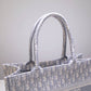 DIR Book Tote black BIG Handbag 1286 Embroidery LOGO beige