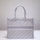 DIR Book Tote black BIG Handbag 1286 Embroidery LOGO beige