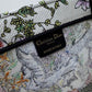 DIR1286 Book Tote green WHITE blue BIG size 41.5cm 36.5cm Embroidery