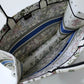 DIR1286 Book Tote green WHITE blue BIG size 41.5cm 36.5cm Embroidery