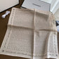 CC COCO SIGNATURE SILK SCARF IN BEIGE 70CM