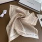 CC COCO SIGNATURE SILK SCARF IN BEIGE 70CM