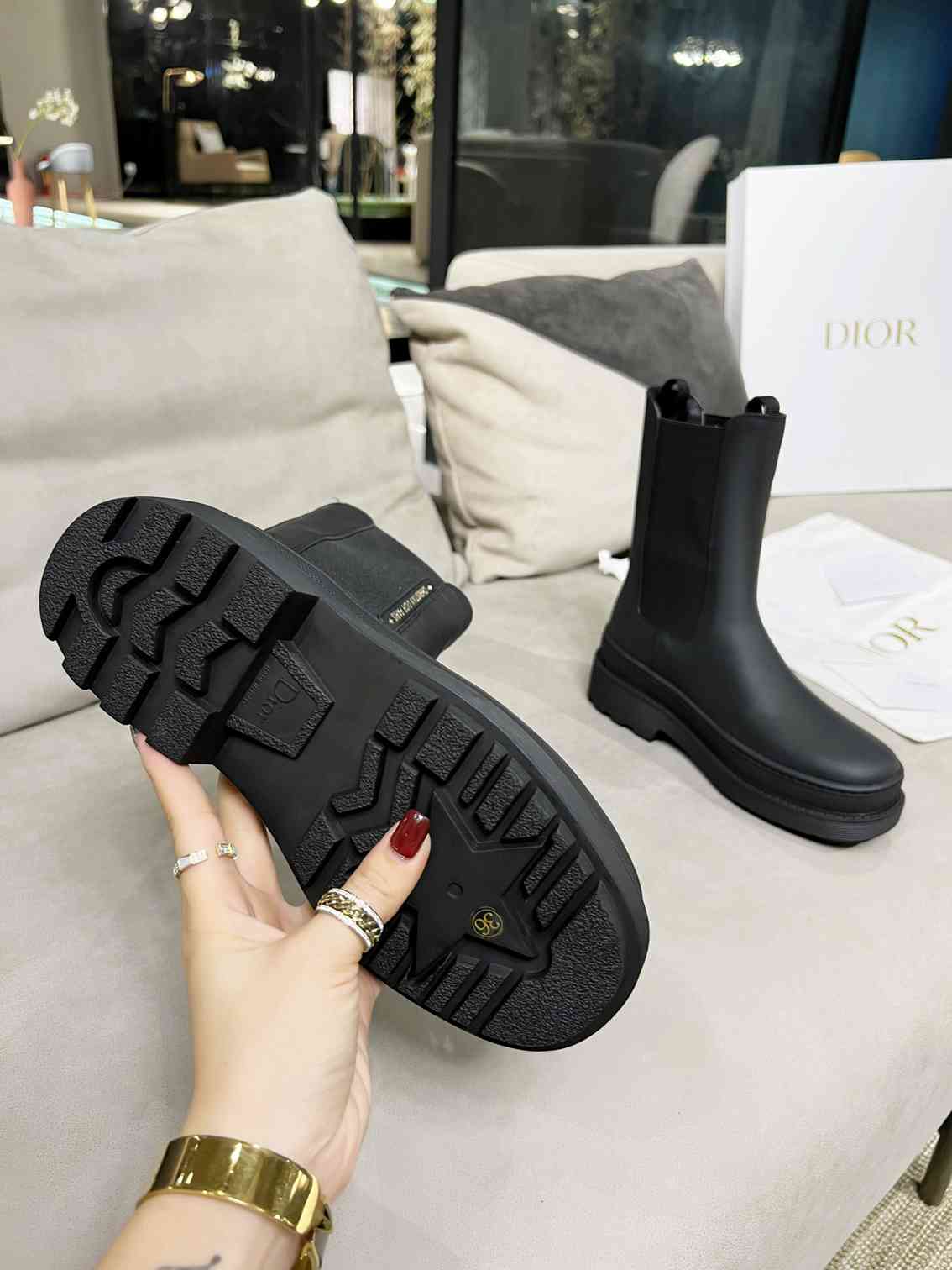 DD TRIAL ANKLE BOOTS LEATHER BLACK