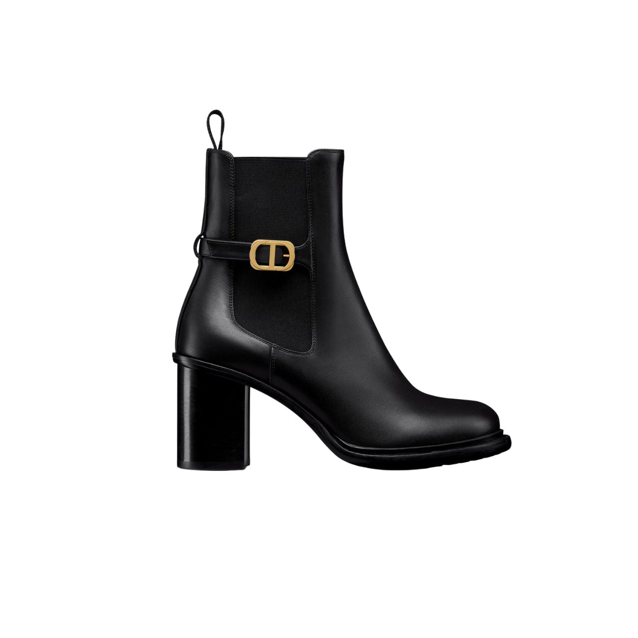DD 30 MONTAIGNE HEELED ANKLE BOOT BLACK SUPPLE CALFSKIN KCI950VSO S900