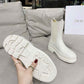DD TRIAL ANKLE BOOTS LEATHER WHITE