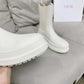DD TRIAL ANKLE BOOTS LEATHER WHITE