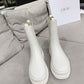 DD TRIAL ANKLE BOOTS LEATHER WHITE