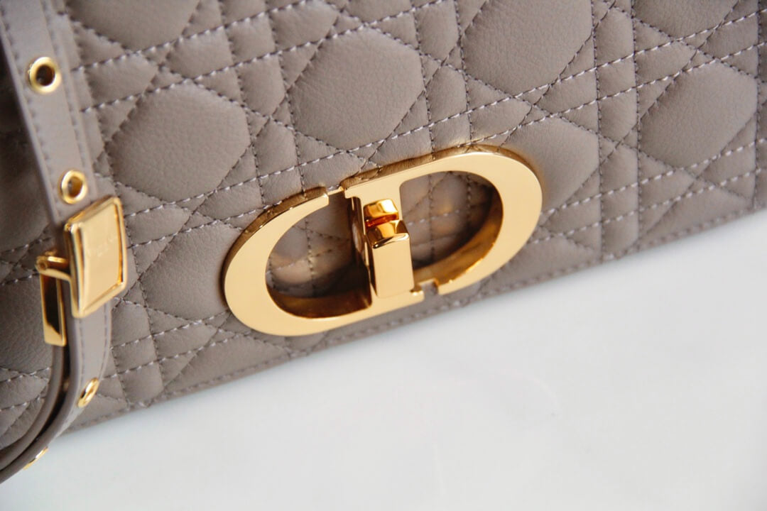DIR 2023 Caro nude real leather sling shoulder bag