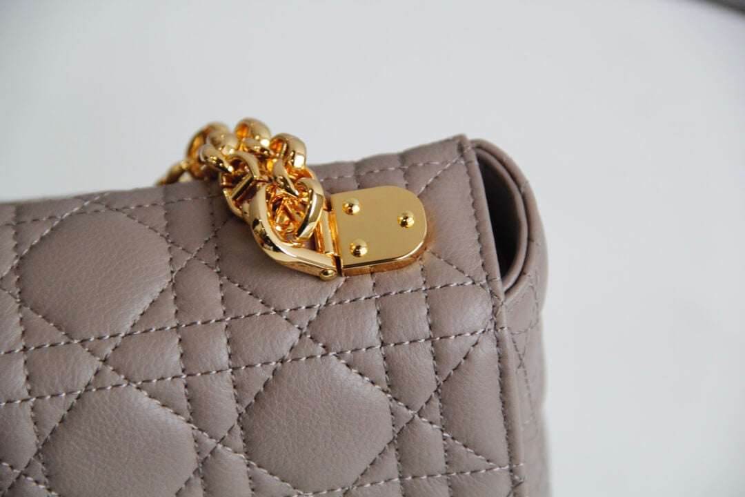 DIR 2023 Caro nude real leather sling shoulder bag