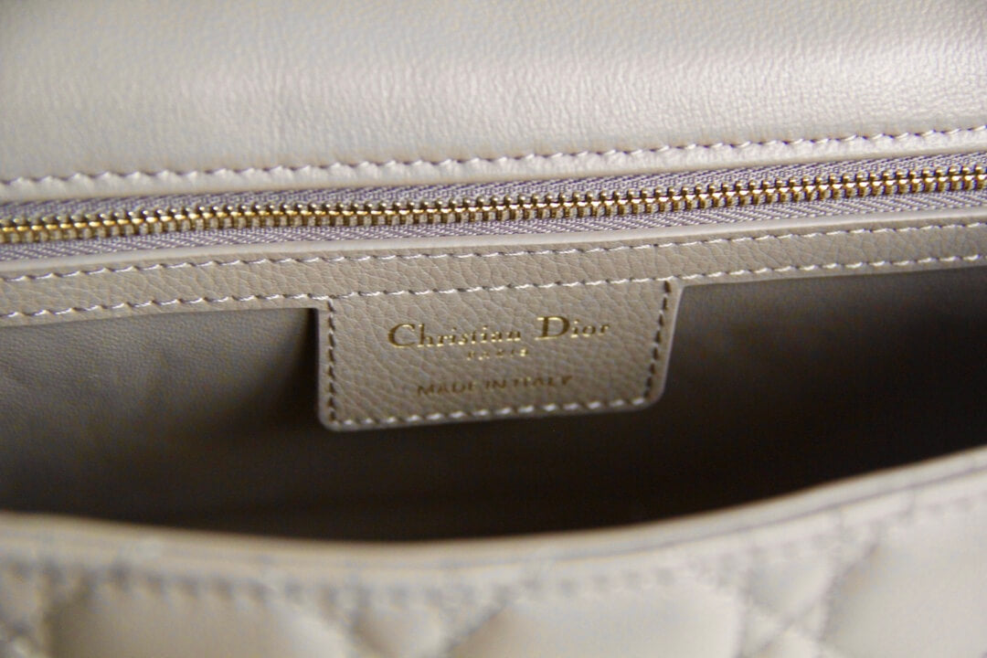 DIR 2023 Caro nude real leather sling shoulder bag