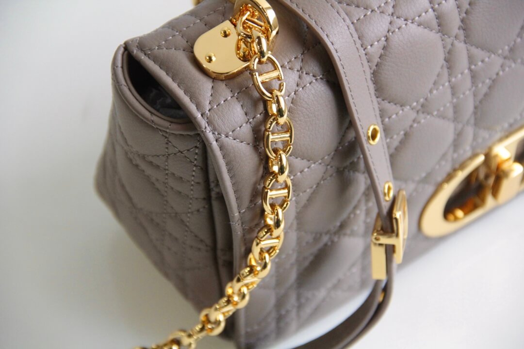 DIR 2023 Caro nude real leather sling shoulder bag