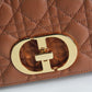 DIR 2023 Caro brown real leather sling shoulder bag