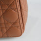 DIR 2023 Caro brown real leather sling shoulder bag