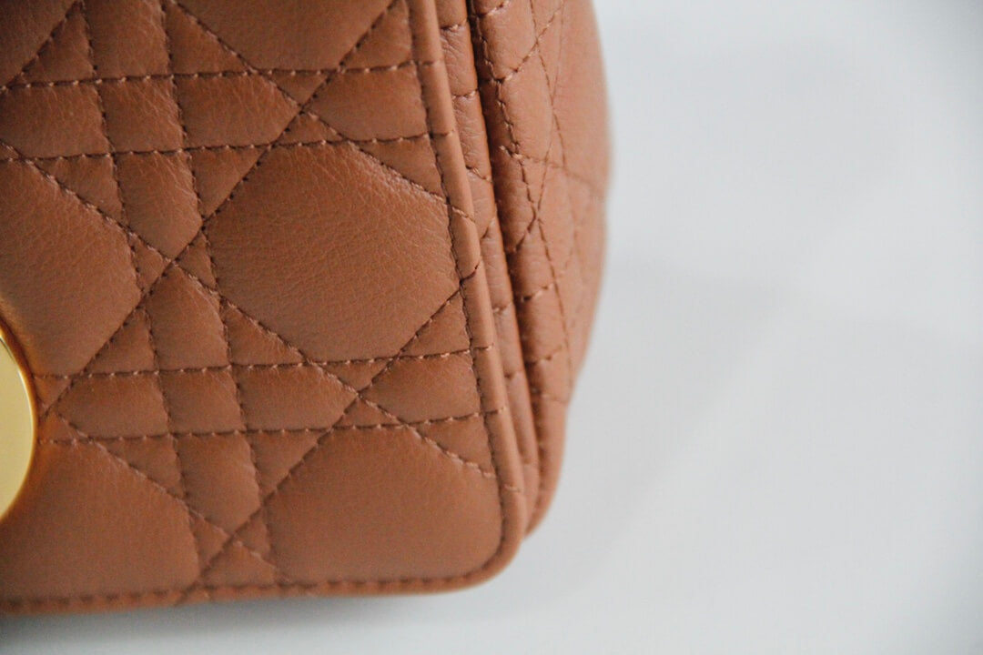 DIR 2023 Caro brown real leather sling shoulder bag