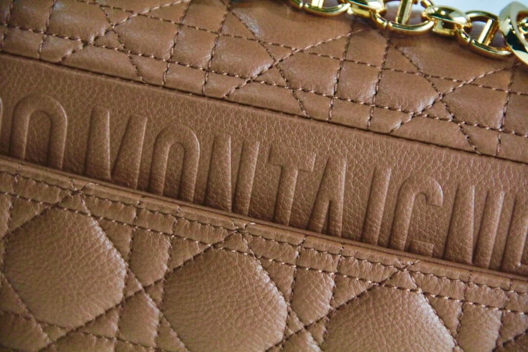 DIR 2023 Caro brown real leather sling shoulder bag