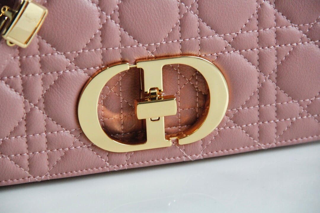 DIR 2023 Caro rose red real leather sling shoulder bag