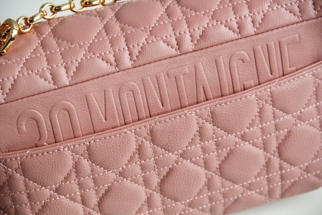 DIR 2023 Caro rose red real leather sling shoulder bag