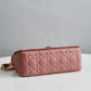 DIR 2023 Caro rose red real leather sling shoulder bag