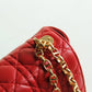 DIR 2023 Caro red real leather sling shoulder bag