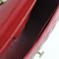 DIR 2023 Caro red real leather sling shoulder bag