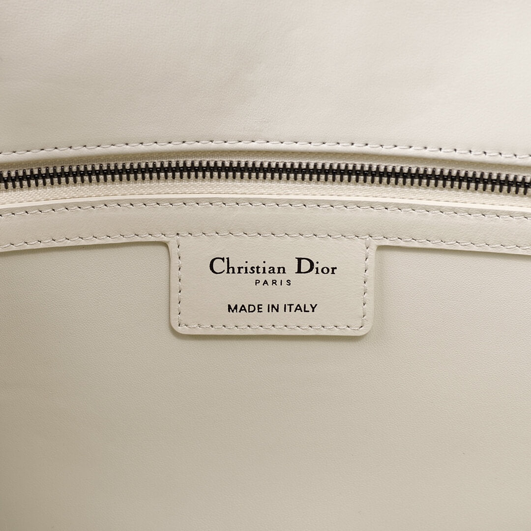 DIR 2023 Caro white silver real leather sling shoulder bag