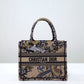 DIR1286 Book Tote black BIG 26.5cm Handbag Embroidery LOGO grey