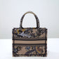 DIR1286 Book Tote black BIG 26.5cm Handbag Embroidery LOGO grey