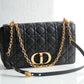 DIR 2023 Caro black real leather sling shoulder bag