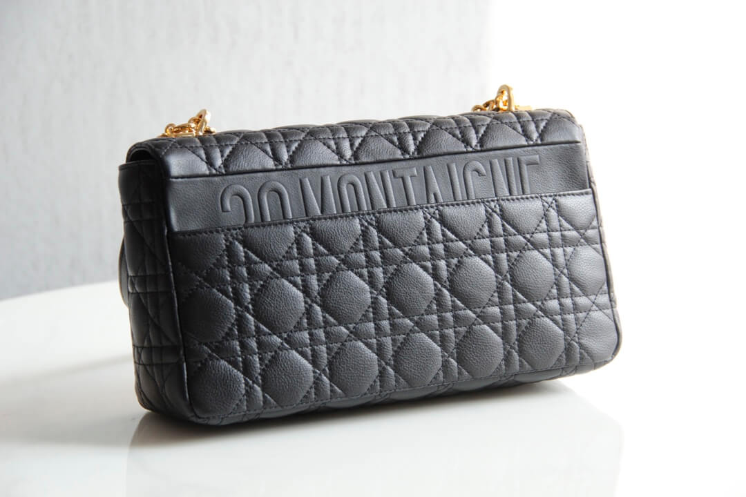 DIR 2023 Caro black real leather sling shoulder bag
